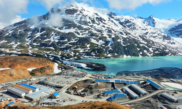 A broader view of the Brucejack mine site in June 2016