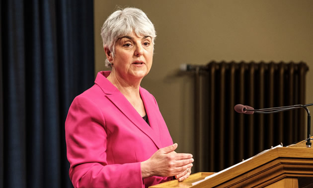 Carole James, British Columbia Minister of Finance.