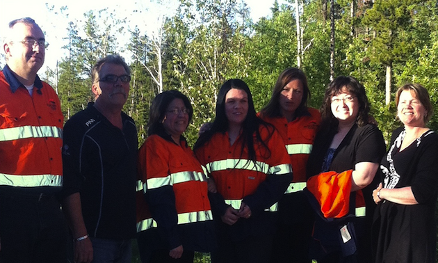 Photo of Craig Batten, Terry Vandenbosch, Elsie Antuna, Jen Deighton, Liana, Charlene Loxam and Donna Merry