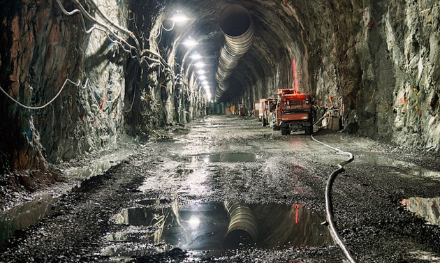 The main power tunnel at AltaGas' Forrest Kerr run-of-river hydroelectric project in northwest B.C.