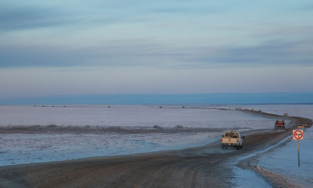 The new all-season gravel road is 138 kilometres, long connecting Inuvik to the coastal town of Tuktoyaktuk, Northwest Territories.