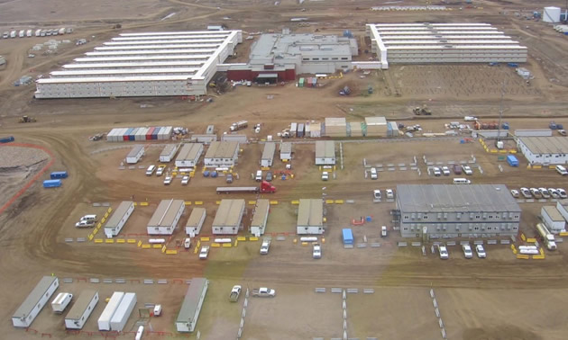 Aerial view of Fort Hills Project.