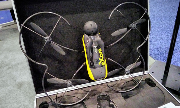 A drone in the shape of a butterfly. 