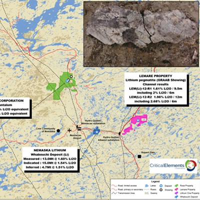 Critical Elements submits an Environmental Impact Study for its Rose Lithium-Tantalum Project