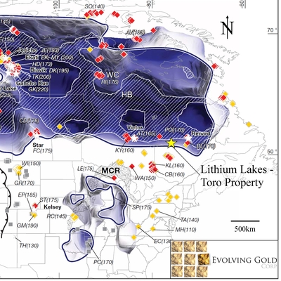 Evolving Gold discovers anomalous gold in polymetallic till anomalies on its Quebec Toro project