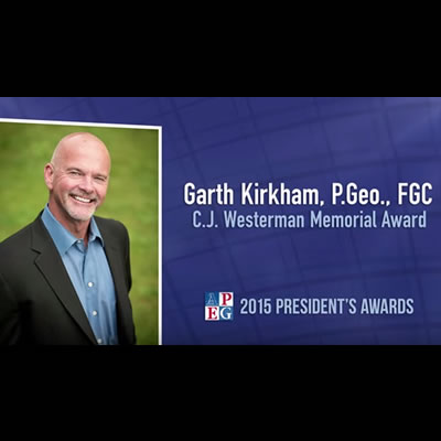 CIM President receives highest award for B.C. geoscientist