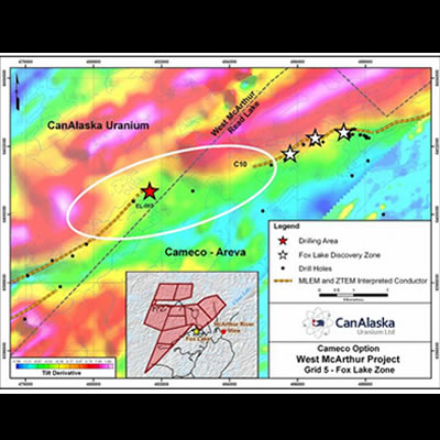 Cameco commences drilling at CanAlaska’s West McArthur Project