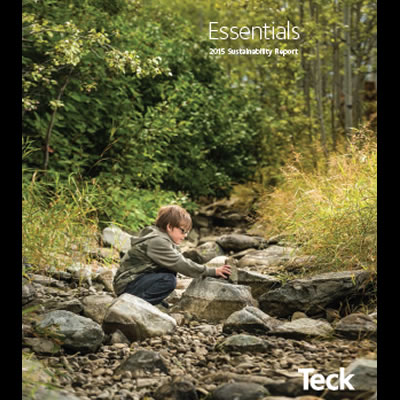 Teck Reports 2015 Sustainability Performance
