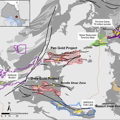 GFG begins drilling at its Pen Gold Project west of Timmins, Ontario