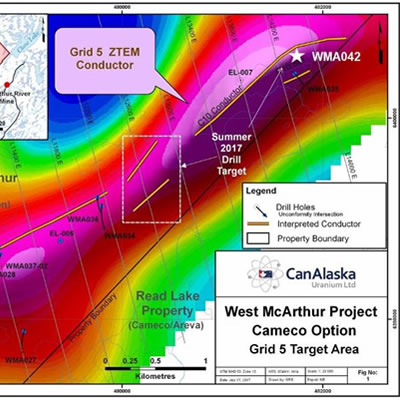 Significant uranium mineralization reported at CanAlaska’s West McArthur Project