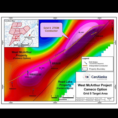 Cameco commences drill program on West McArthur Project under option from CanAlaska