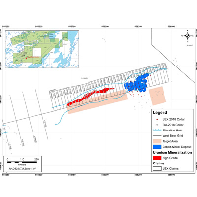 UEX announces West Bear Winter Program