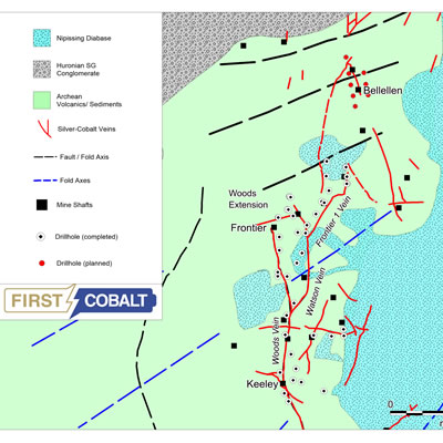 First Cobalt commences borehole geophysics at Keeley-Frontier