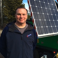 Cranbrook entrepreneur invents a solar and wind-powered construction light tower